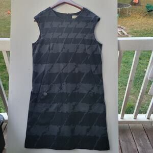 MICHAEL KORS Dress Small Black and Gray Sleeveless Large